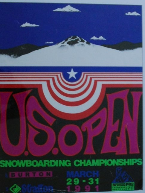 Original Burton Snowboard 2008 U.S Open Poster 